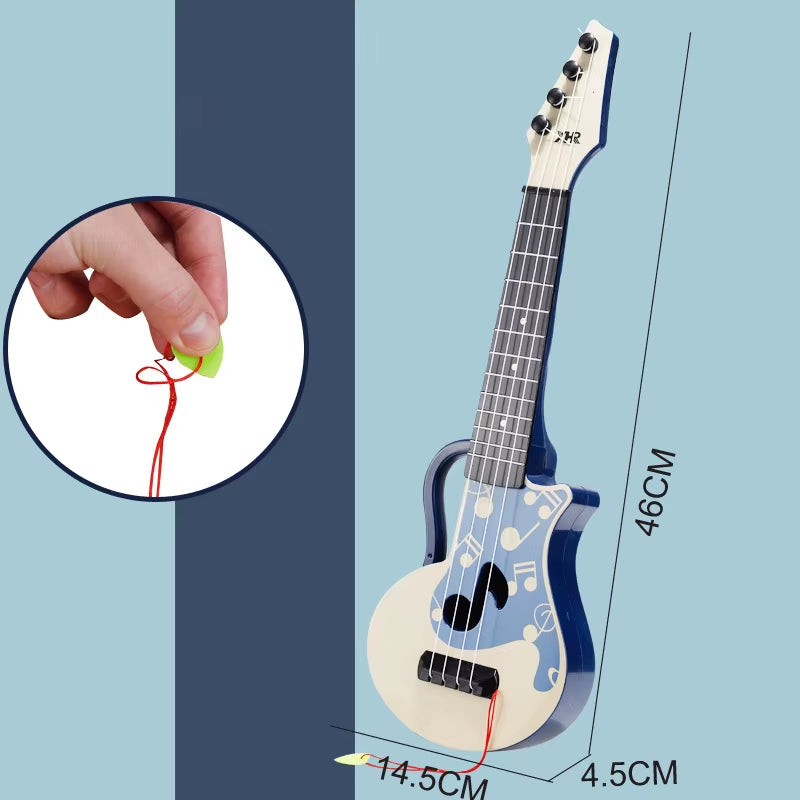 New Small Children Ukulele Guitar Toy Children Musical Instrument Beginner Early Education Toy Children Birthday Gift