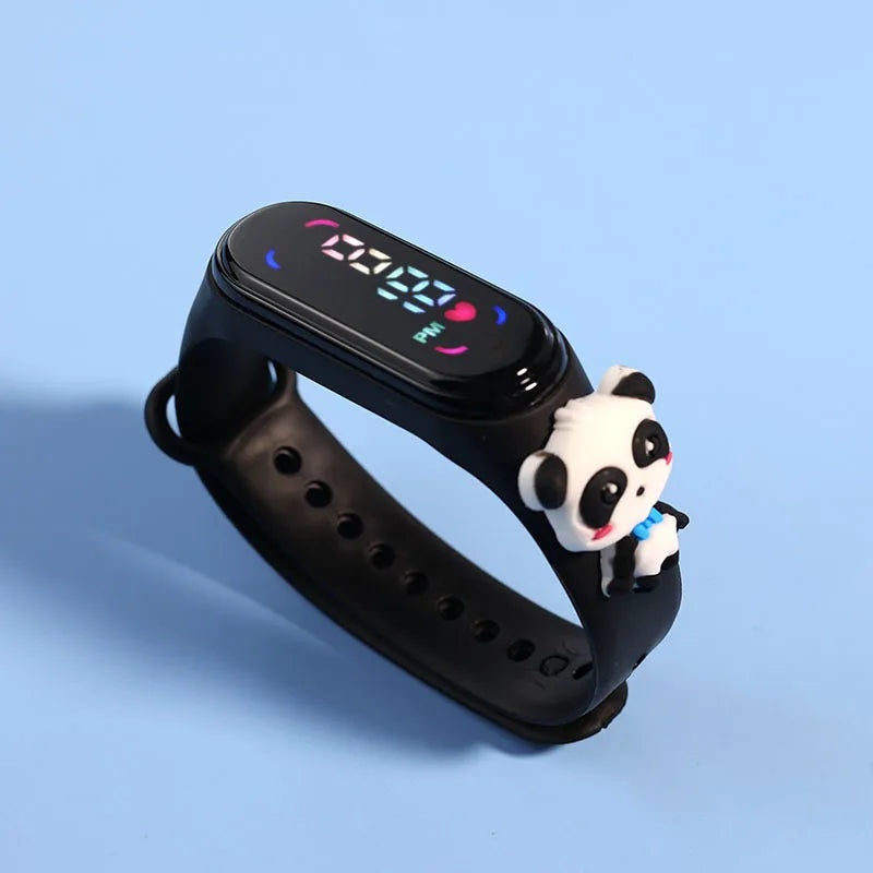 Fashion Mickey Children Watches for Girls Electronic Bracelet Sports Touch LED Spiderman Doll Kids Watch Women Waterproof Clock