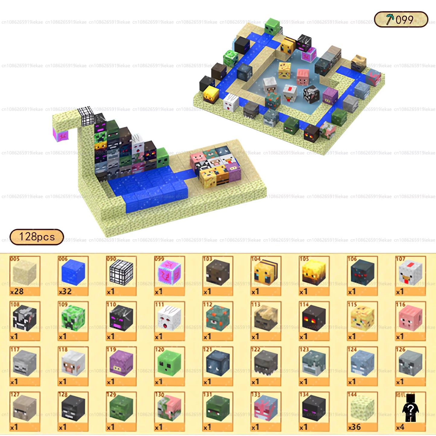 Magnetic Building Blocks Mine World Magnet Cube Set for Boy Girl Kid Age 3+ DIY Model Children Stem STEM Sensory Toy Gift