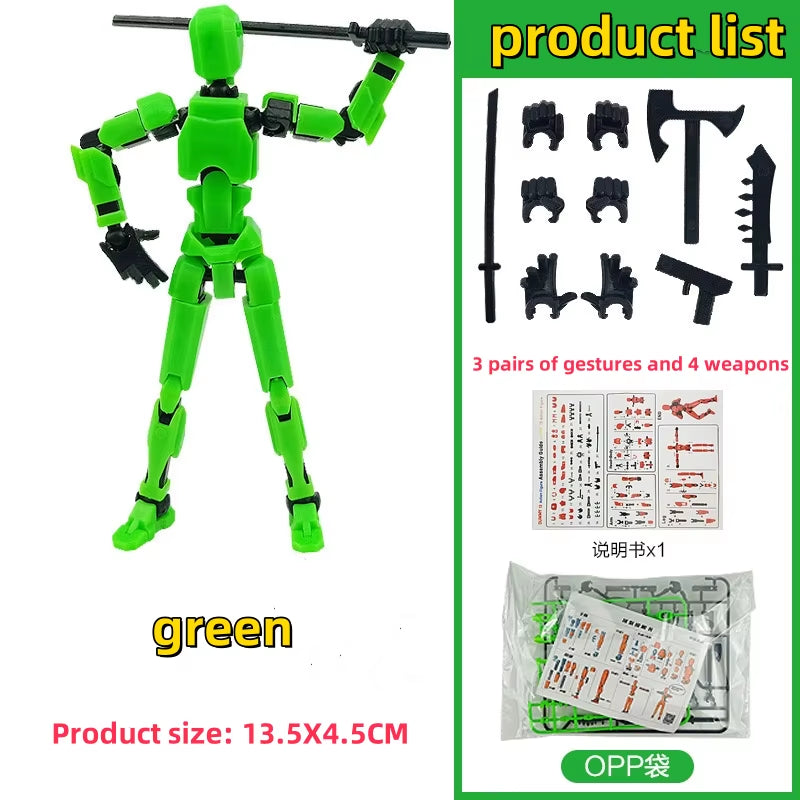 Multi-Jointed Movable Shapeshift Robot 3D Printed Mannequin Dummy 13 Action Figure Full Body Movable Robot Parent-Children Games