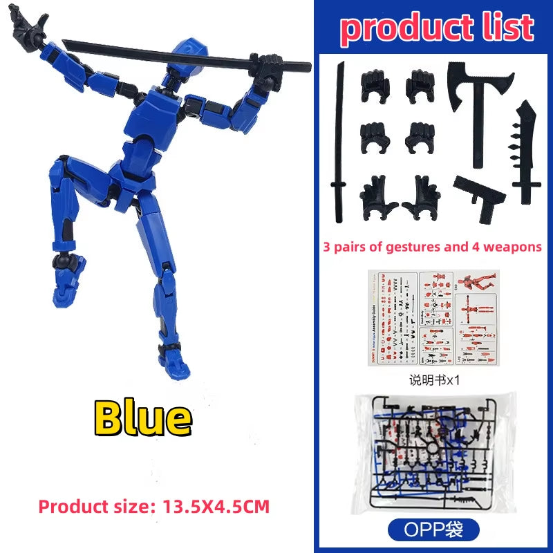 Multi-Jointed Movable Shapeshift Robot 3D Printed Mannequin Dummy 13 Action Figure Full Body Movable Robot Parent-Children Games