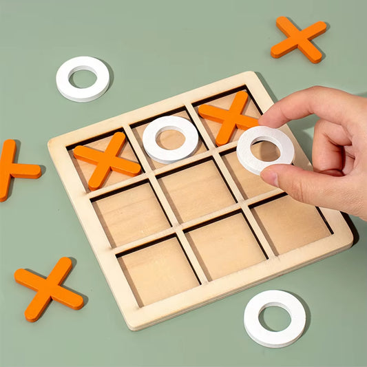 Montessori Play Game Wooden Toy Mini Chess Interaction Puzzle Training Brain Learing Early Educational Toys for Children Kids