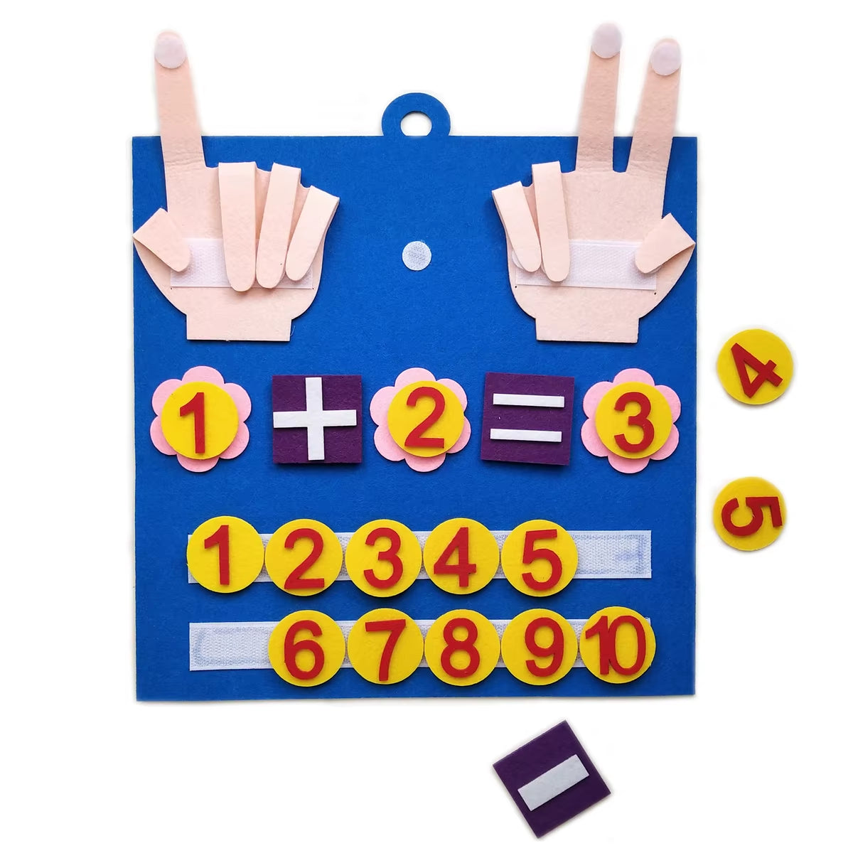 Engaging Montessori Felt Finger Numbers - Fun Math Toy for Toddler Counting & Early Learning!