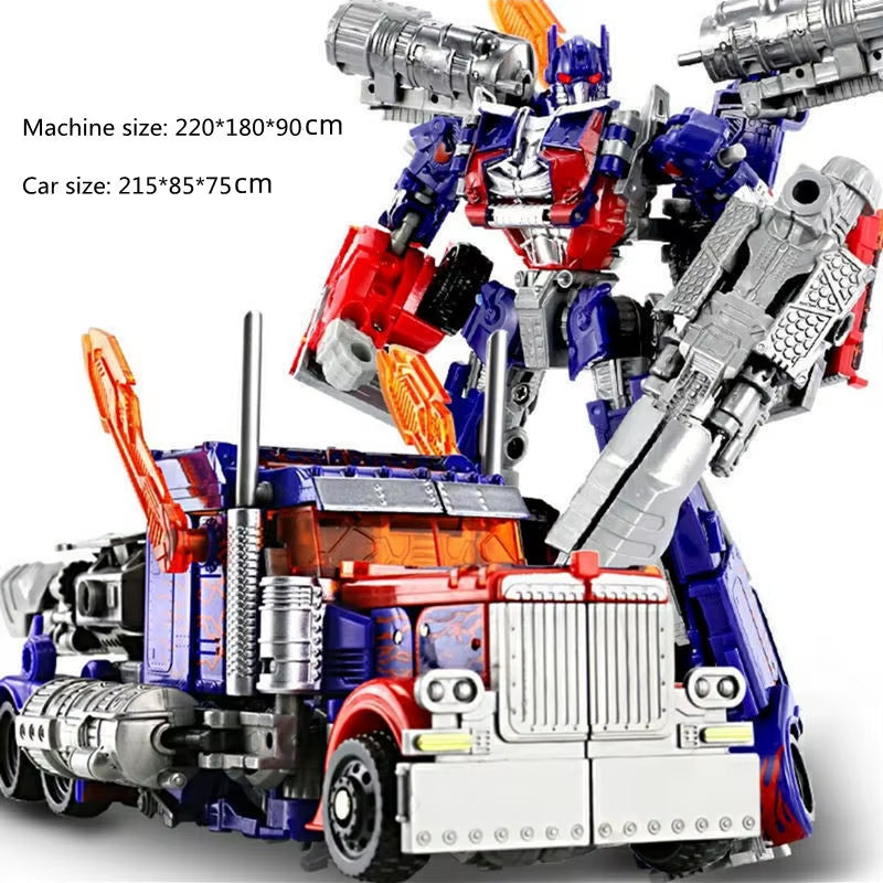 Transformation Toys Robot Car Alloy Plastic YS04A Optimu Prim Action Figure Anime Movie Series Children Birthday Gift