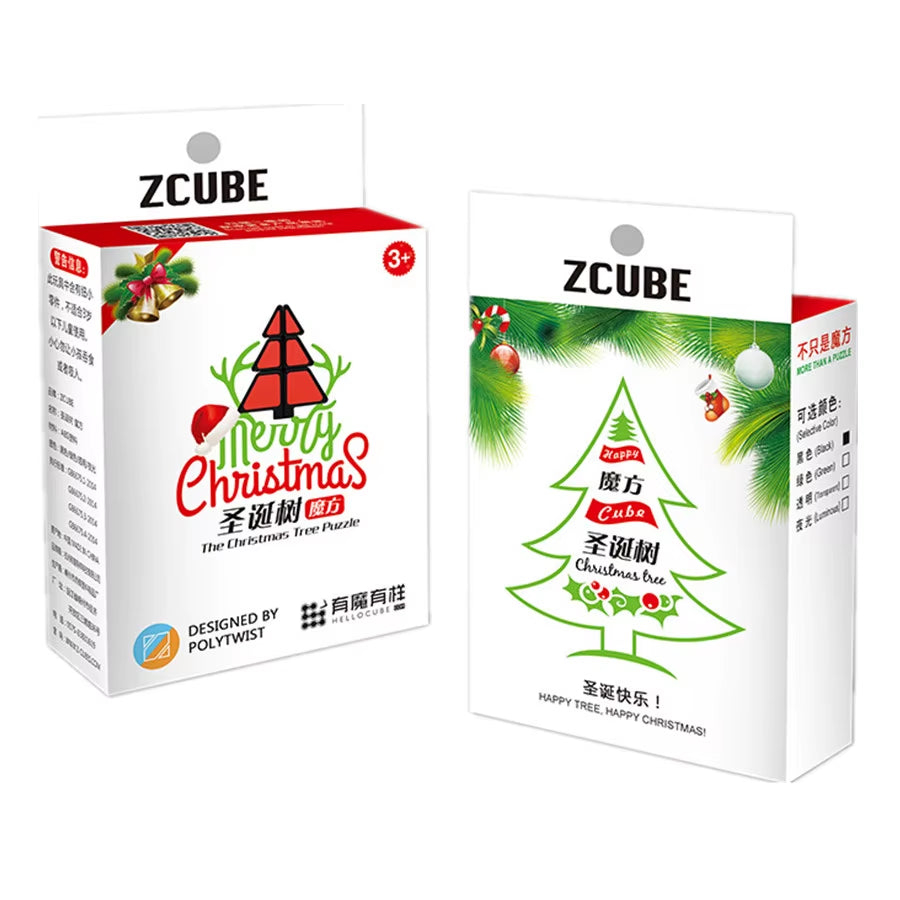 Christmas Tree Cube 1X2X3 Professional Cubo Magico Puzzle Toy for Children Kids Gift Toy