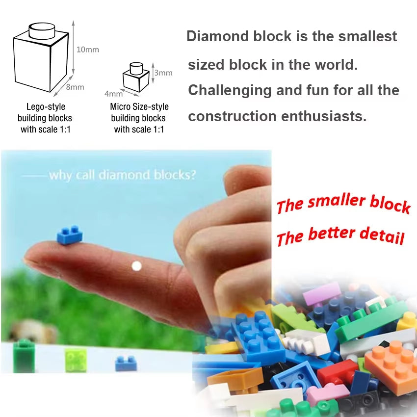 Mini Blocks Christmas Santa Claus Model Micro Bricks Building Toys for Kids Gift Atomizing Humidifier Game